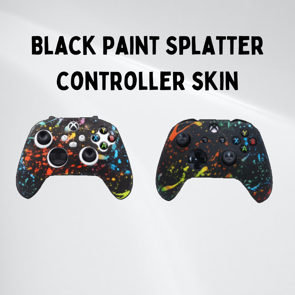 Black Paint Splatter controller skin